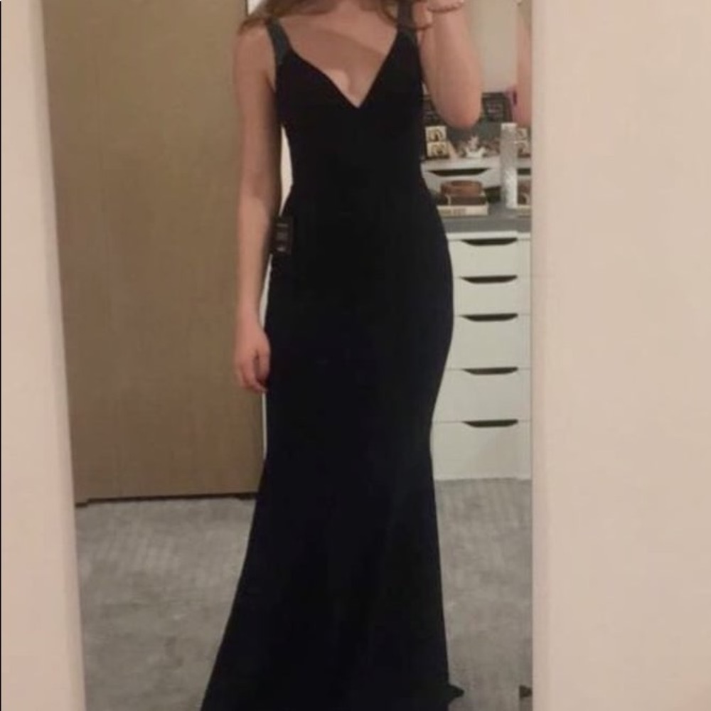 Lulu’s Navy Gown with Beading